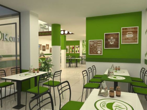 Trang chủ 21 Lua Chon Mau Xanh La Cay Va Nau Go Cho Nha Hang